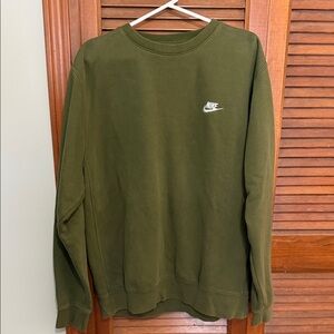 Nike Men's Forest Green Crewneck Sweater
